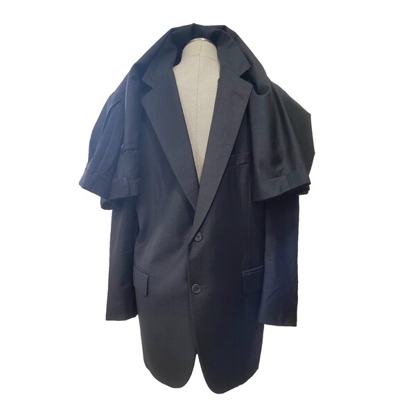 Brooks Brothers  x Loro Piana 2 Piece Suit  VTG 100% Wool Gray 42R Made in USA - Picture 9 of 16